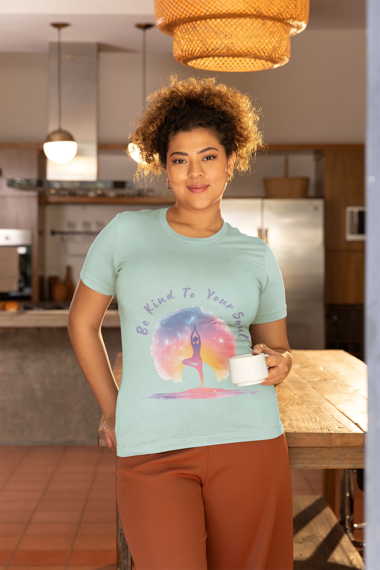 "Be Kind To Your Soul" Meditation Inspired Tee I Spiritual Yoga T- Shirt I Relaxation Mindfulness Apparel I Self-Care Clothing