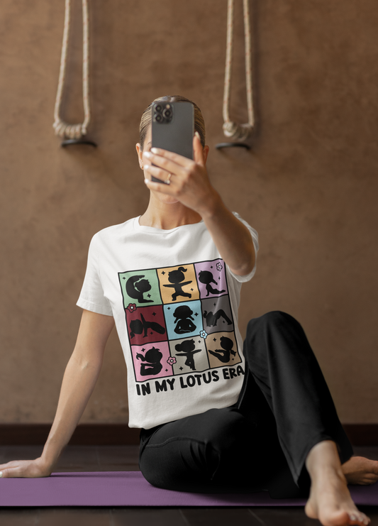 In My Lotus Era Tee - Meditative Yoga T-Shirt I Relaxation Shirt I Gift for Yogi I Mindfulness & Wellness Apparel