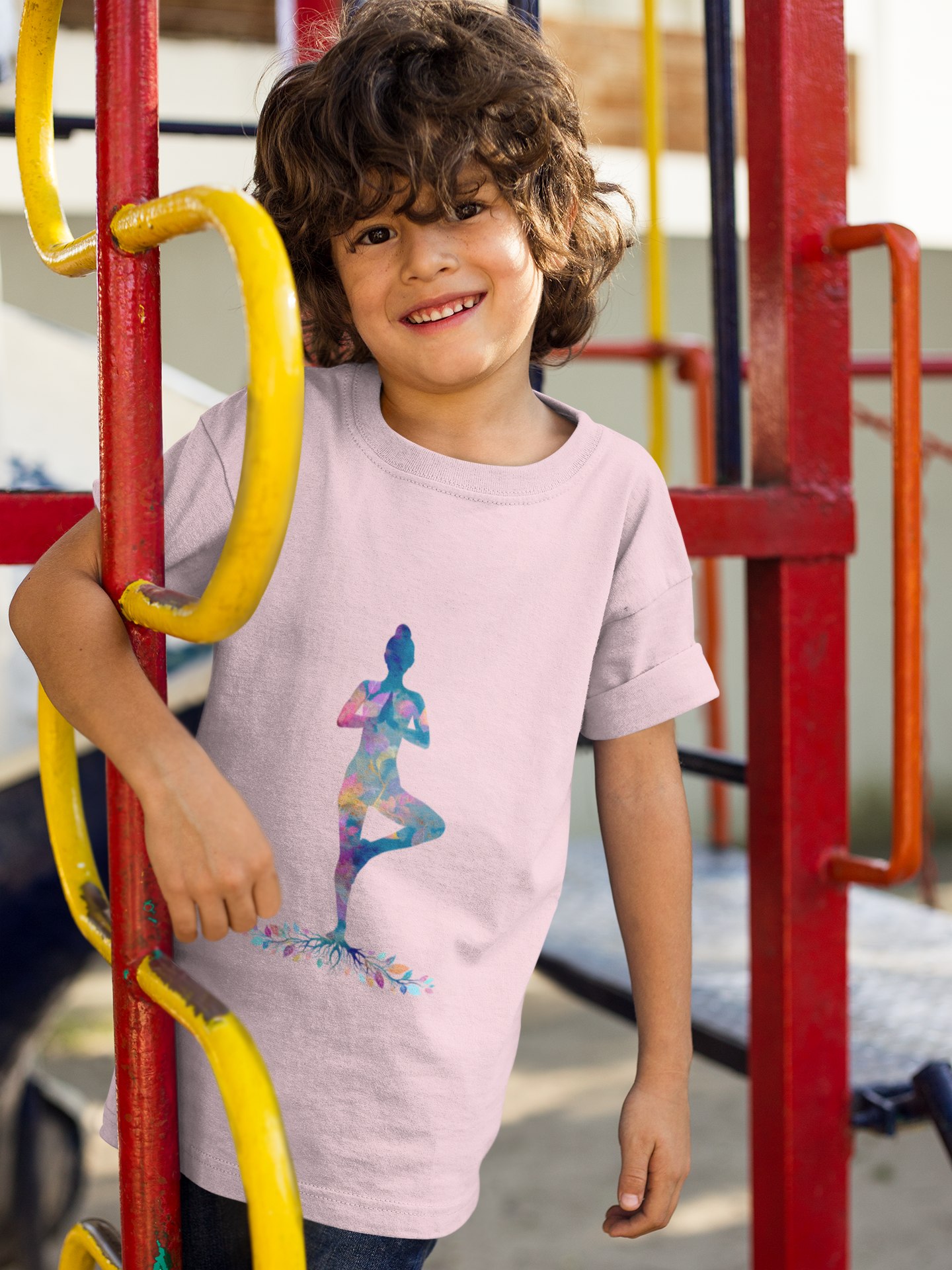 Tree Pose Youth Yoga Tee I Colorful Graphic Tee for Kids I Mindfulness T-Shirt I Perfect for Birthdays and Yoga Lovers