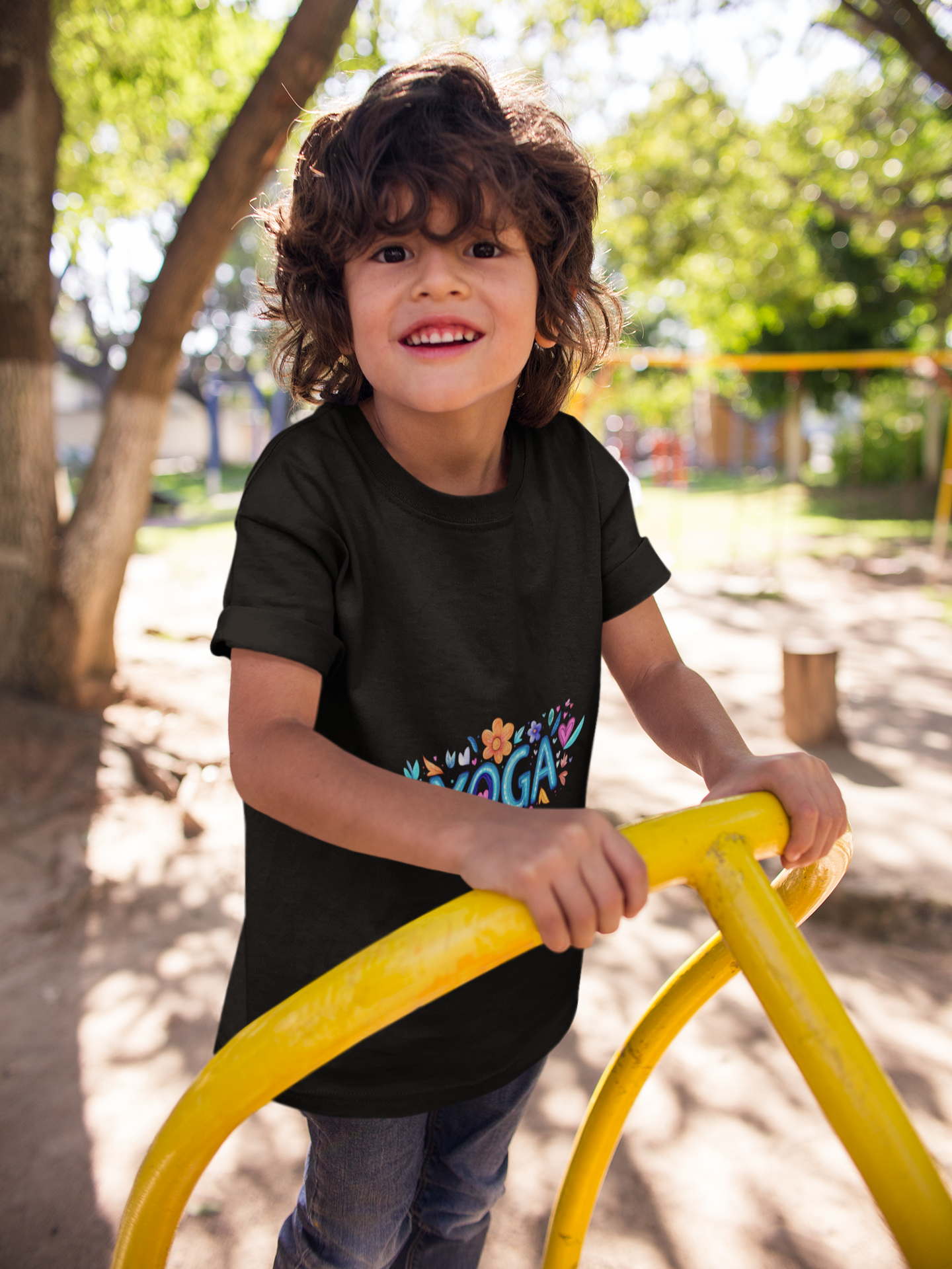 Youth Yoga Tee - Kids Yoga T-Shirt  I Fun Activewear I Summer Tee I Gift for Little Yogis I Cute Yoga Apparel