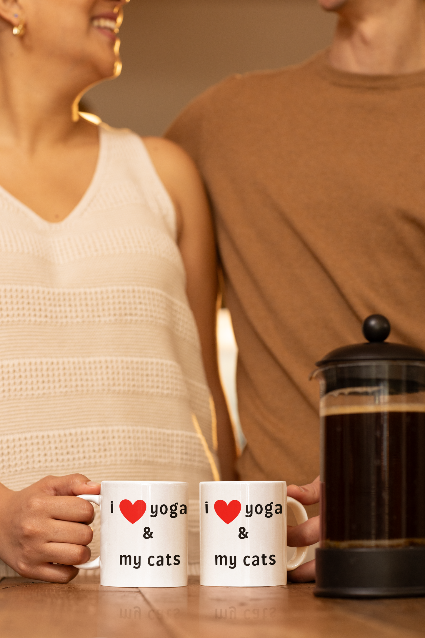 I Love Yoga & My Cats Mug - Perfect for Cat Owners I Yoga Enthusiasts I Gift for Pet Lovers I Cozy Coffee Mug I Unique Gift Idea