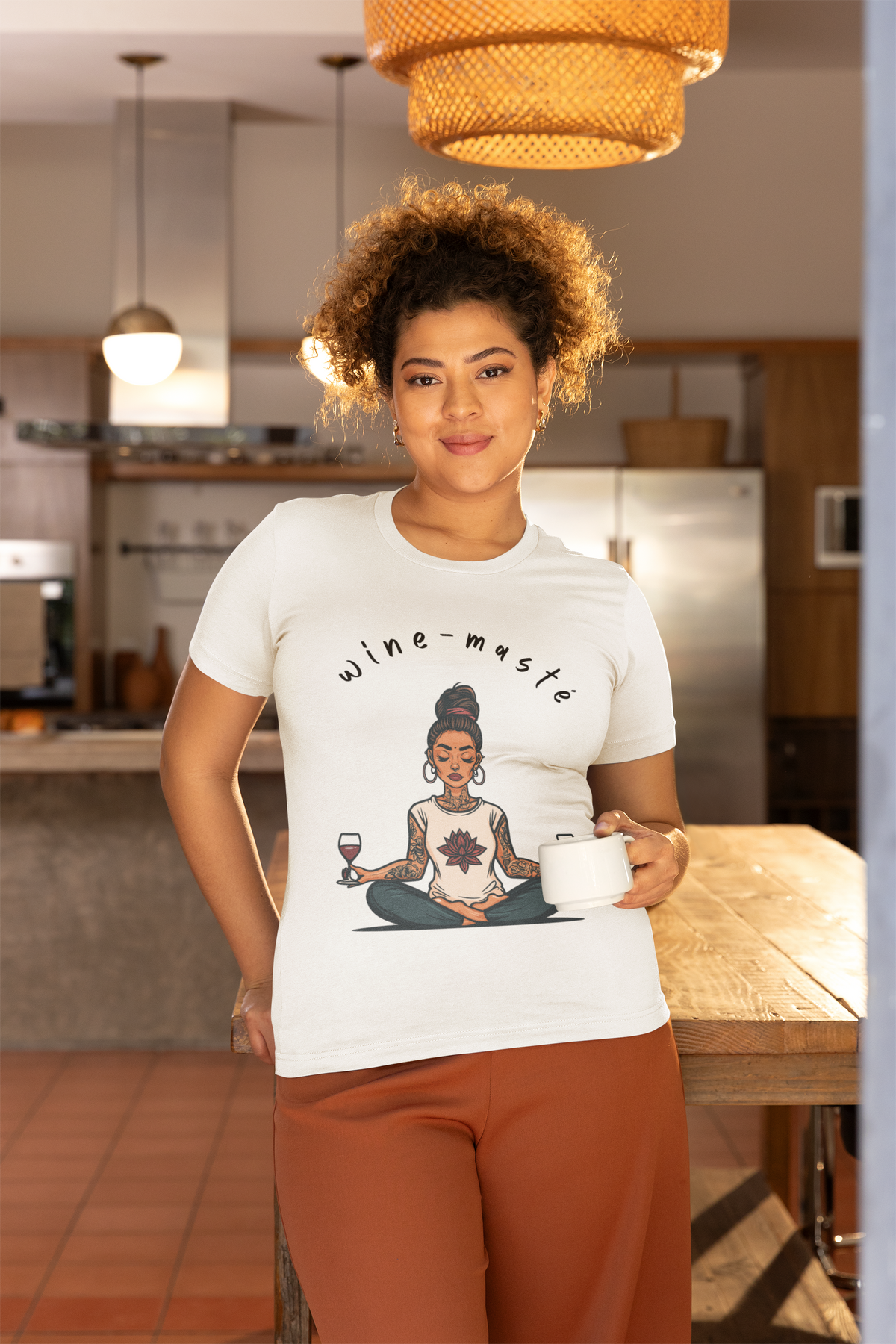 Wine & Yoga T-Shirt — Wine Lover Shirt I Funny Meditation Tee I Gift For Yogini I Zen Shirt