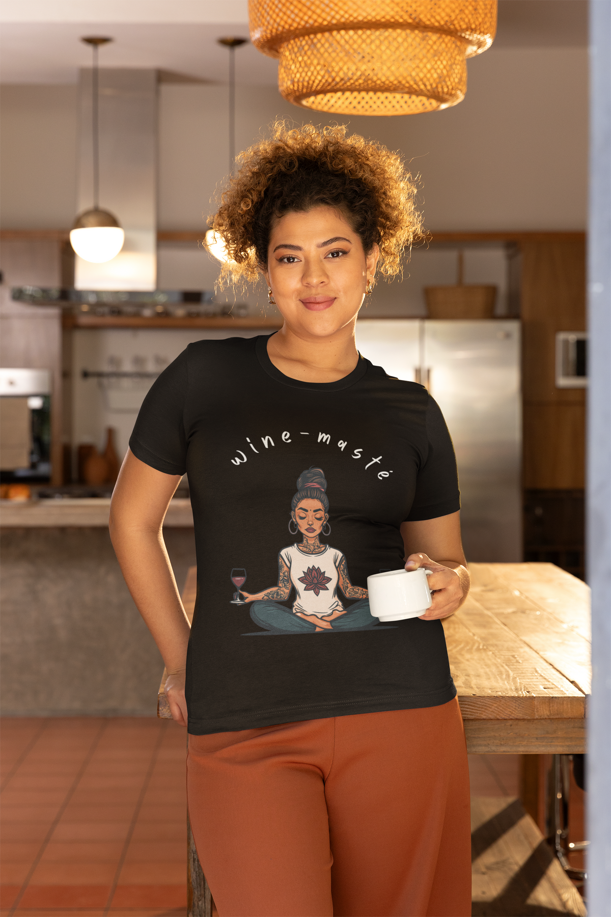 Wine & Yoga T-Shirt — Wine Lover Shirt I Funny Meditation Tee I Gift For Yogini I Zen Shirt