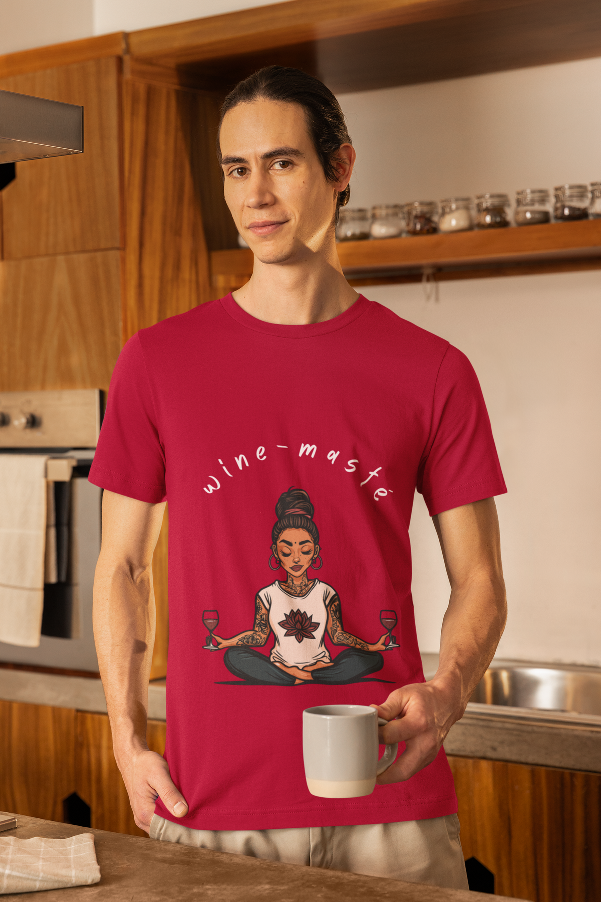 Wine & Yoga T-Shirt — Wine Lover Shirt I Funny Meditation Tee I Gift For Yogini I Zen Shirt