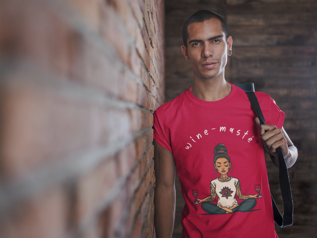 Wine & Yoga T-Shirt — Wine Lover Shirt I Funny Meditation Tee I Gift For Yogini I Zen Shirt