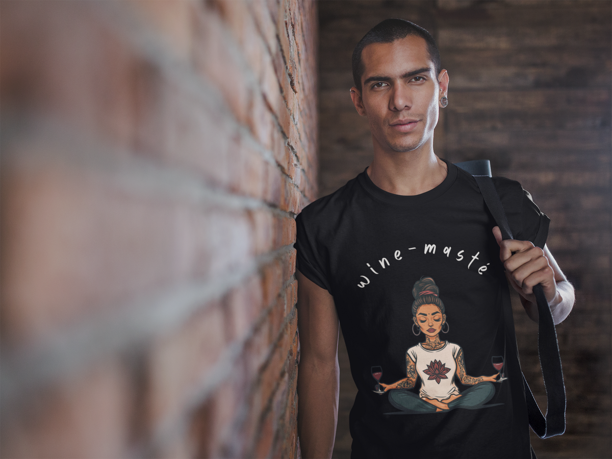 Wine & Yoga T-Shirt — Wine Lover Shirt I Funny Meditation Tee I Gift For Yogini I Zen Shirt
