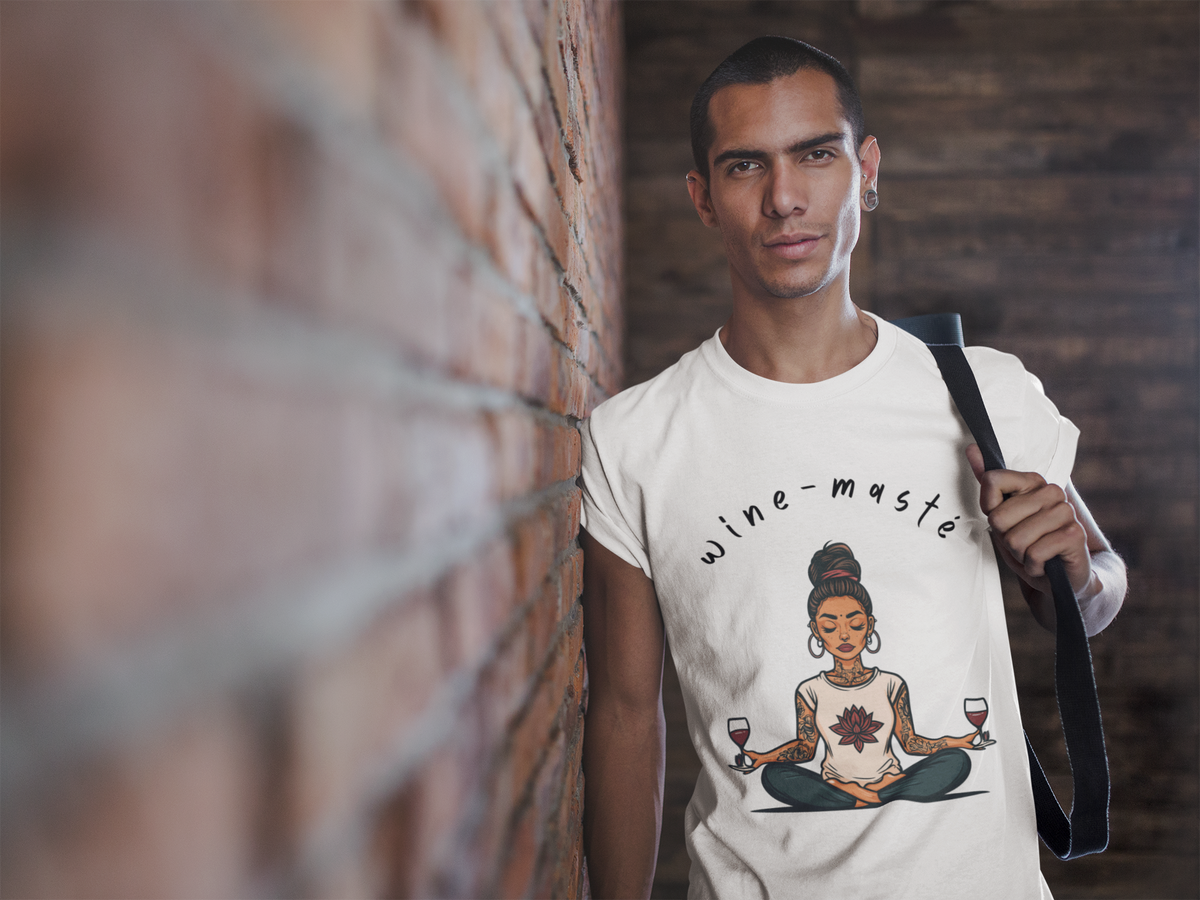 Wine & Yoga T-Shirt — Wine Lover Shirt I Funny Meditation Tee I Gift For Yogini I Zen Shirt