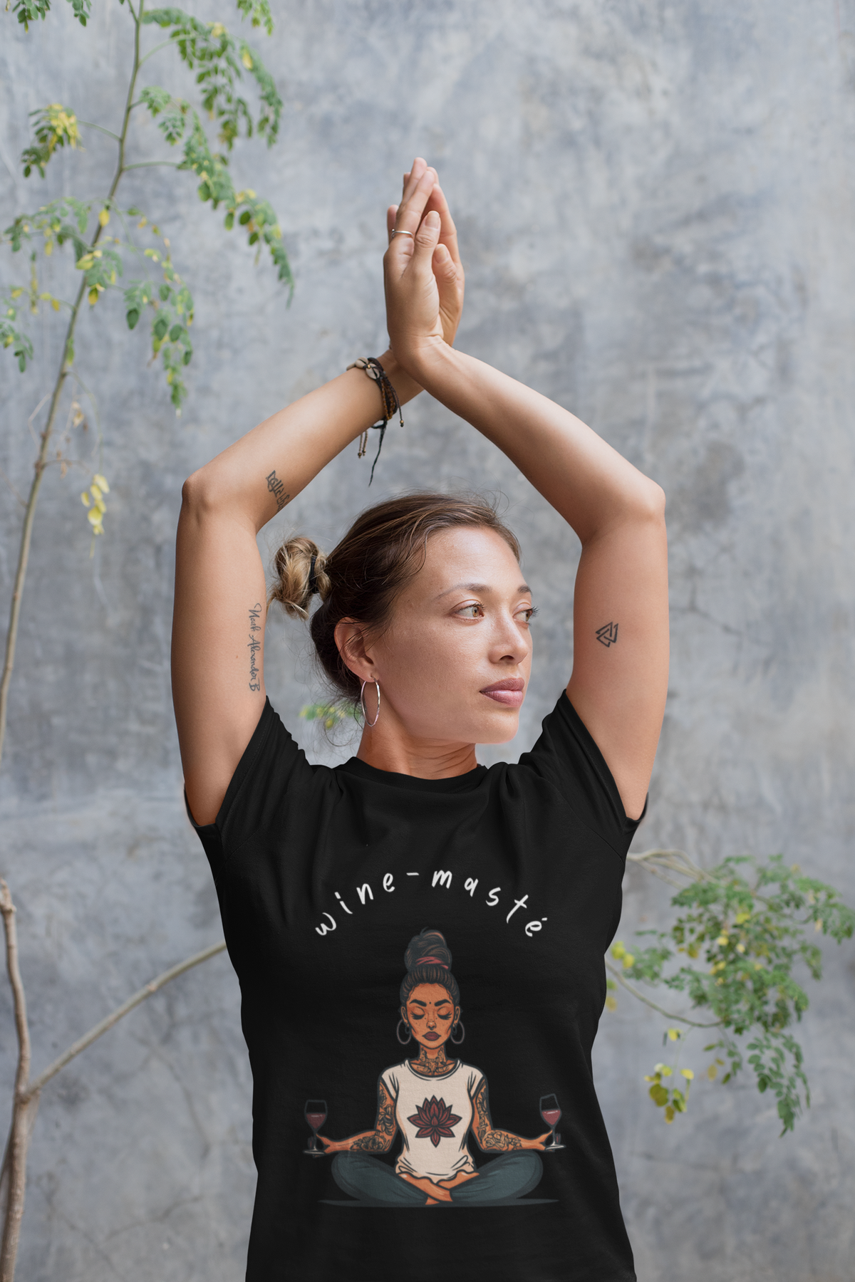 Wine & Yoga T-Shirt — Wine Lover Shirt I Funny Meditation Tee I Gift For Yogini I Zen Shirt