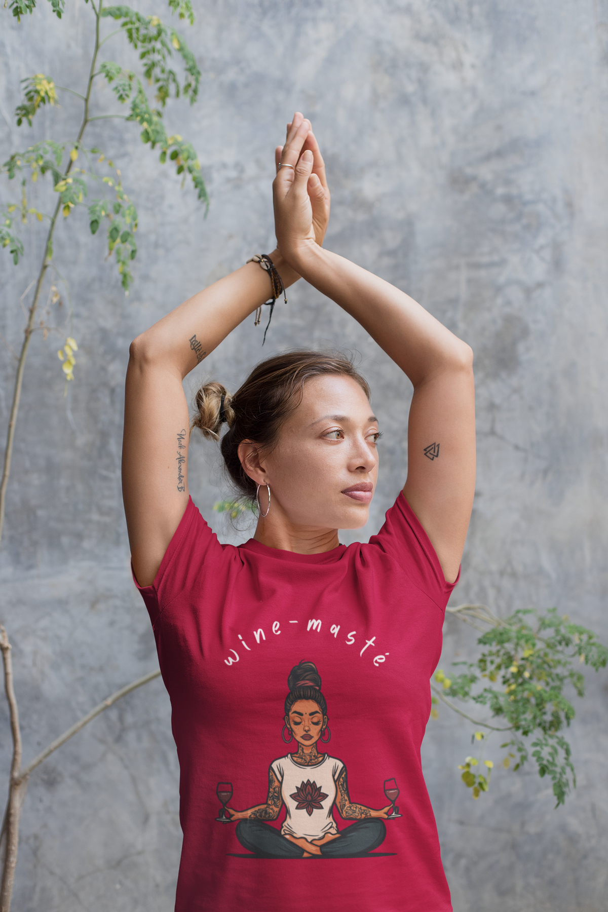 Wine & Yoga T-Shirt — Wine Lover Shirt I Funny Meditation Tee I Gift For Yogini I Zen Shirt