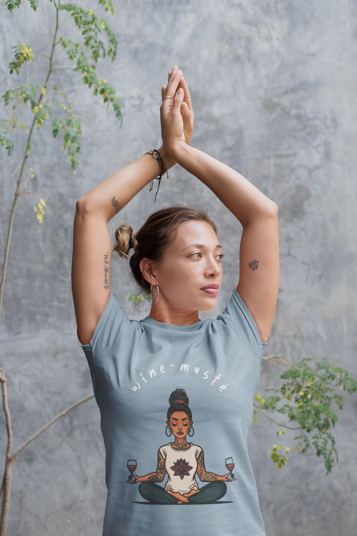 Wine & Yoga T-Shirt — Wine Lover Shirt I Funny Meditation Tee I Gift For Yogini I Zen Shirt