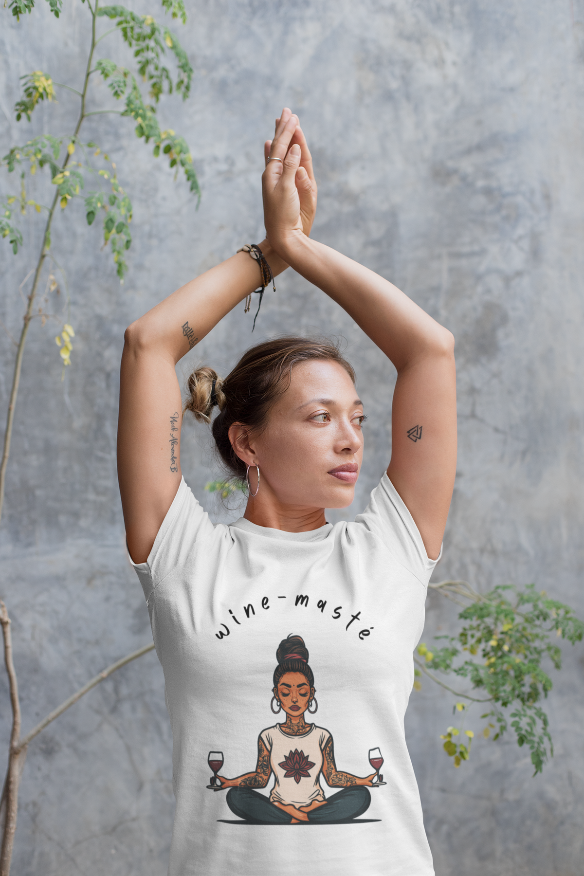 Wine & Yoga T-Shirt — Wine Lover Shirt I Funny Meditation Tee I Gift For Yogini I Zen Shirt