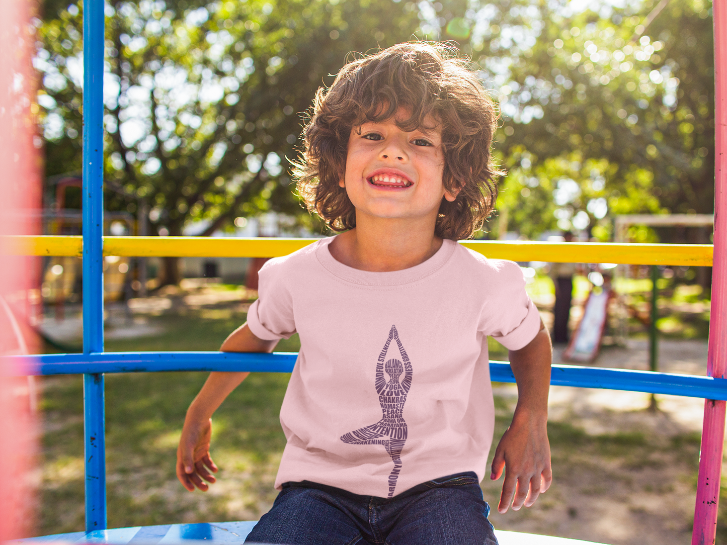 Yoga Pose Kids T-Shirt — Tree Pose Kids T-Shirt I Girls Yoga Tee I Boys Yoga Tee I Mindful Shirt For Kids