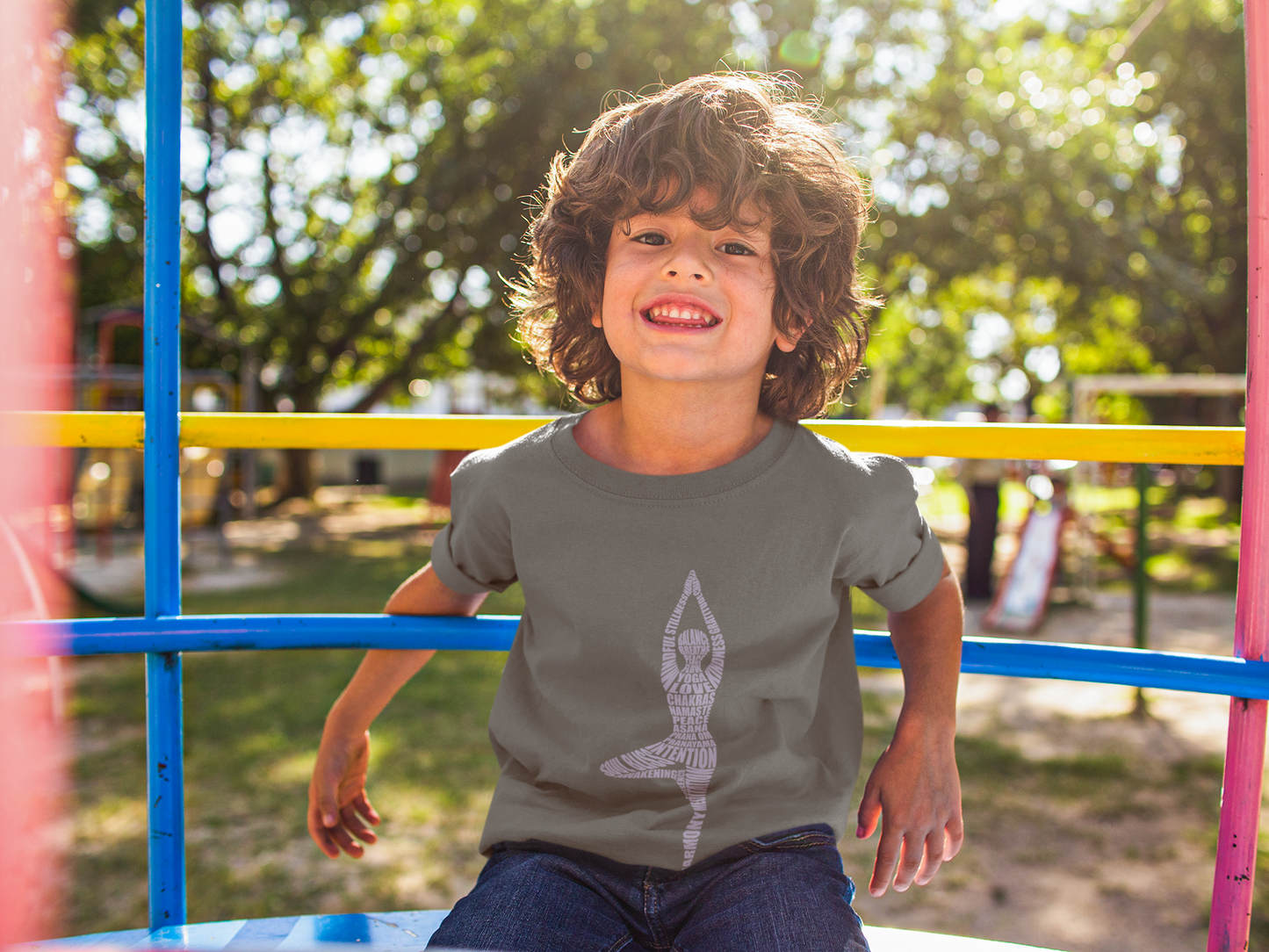 Yoga Pose Kids T-Shirt — Tree Pose Kids T-Shirt I Girls Yoga Tee I Boys Yoga Tee I Mindful Shirt For Kids