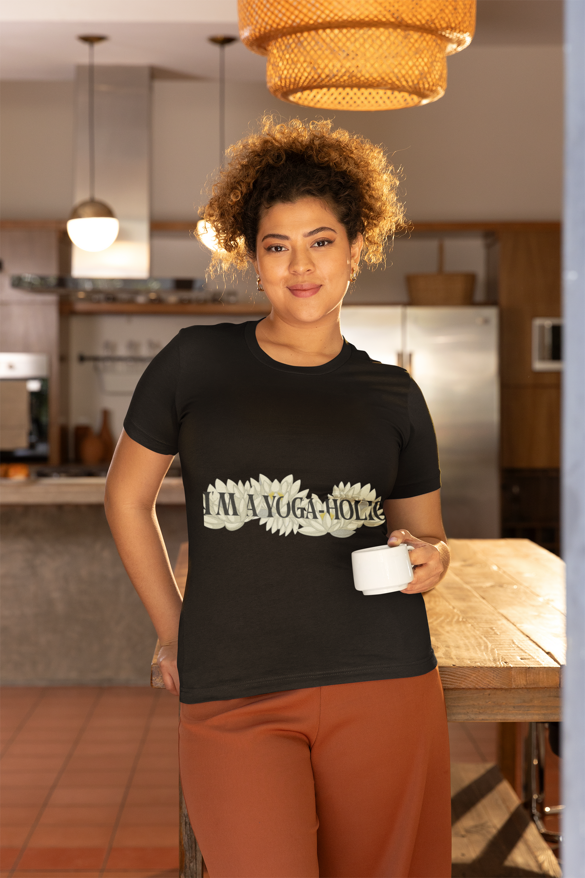 A Yoga-Holic Tee — "I'M A YOGA-HOLIC" Yoga T-Shirt I Funny Meditation Shirt I Yogini Shirt