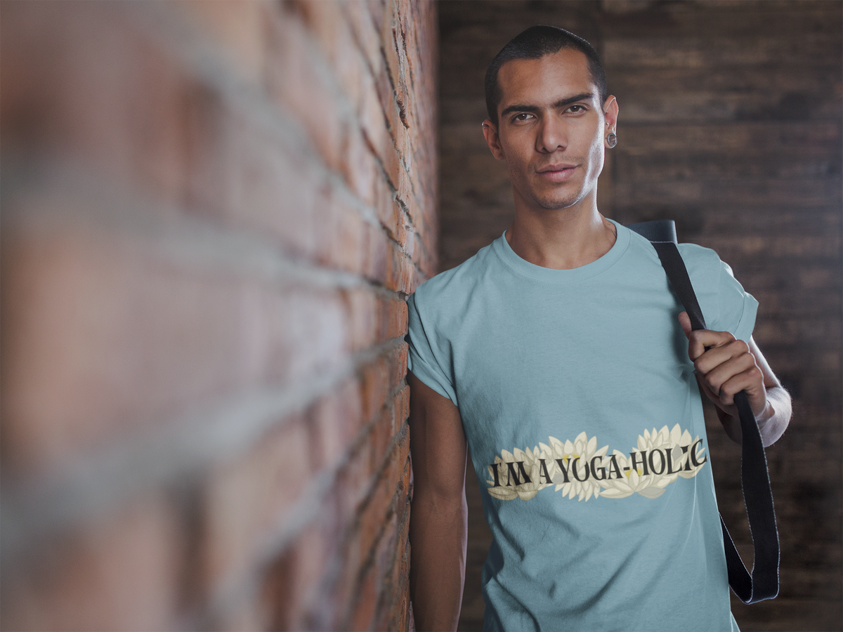 A Yoga-Holic Tee — "I'M A YOGA-HOLIC" Yoga T-Shirt I Funny Meditation Shirt I Yogini Shirt
