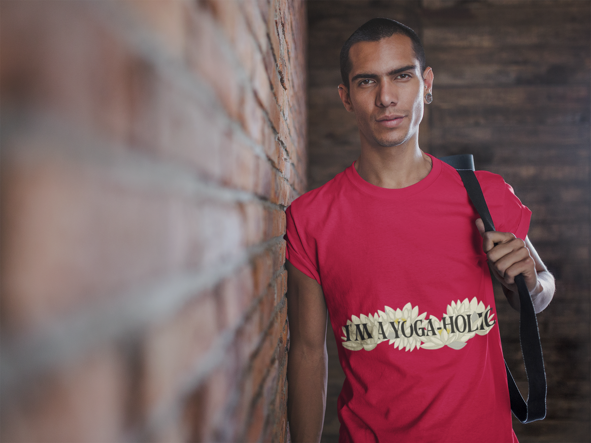 A Yoga-Holic Tee — "I'M A YOGA-HOLIC" Yoga T-Shirt I Funny Meditation Shirt I Yogini Shirt