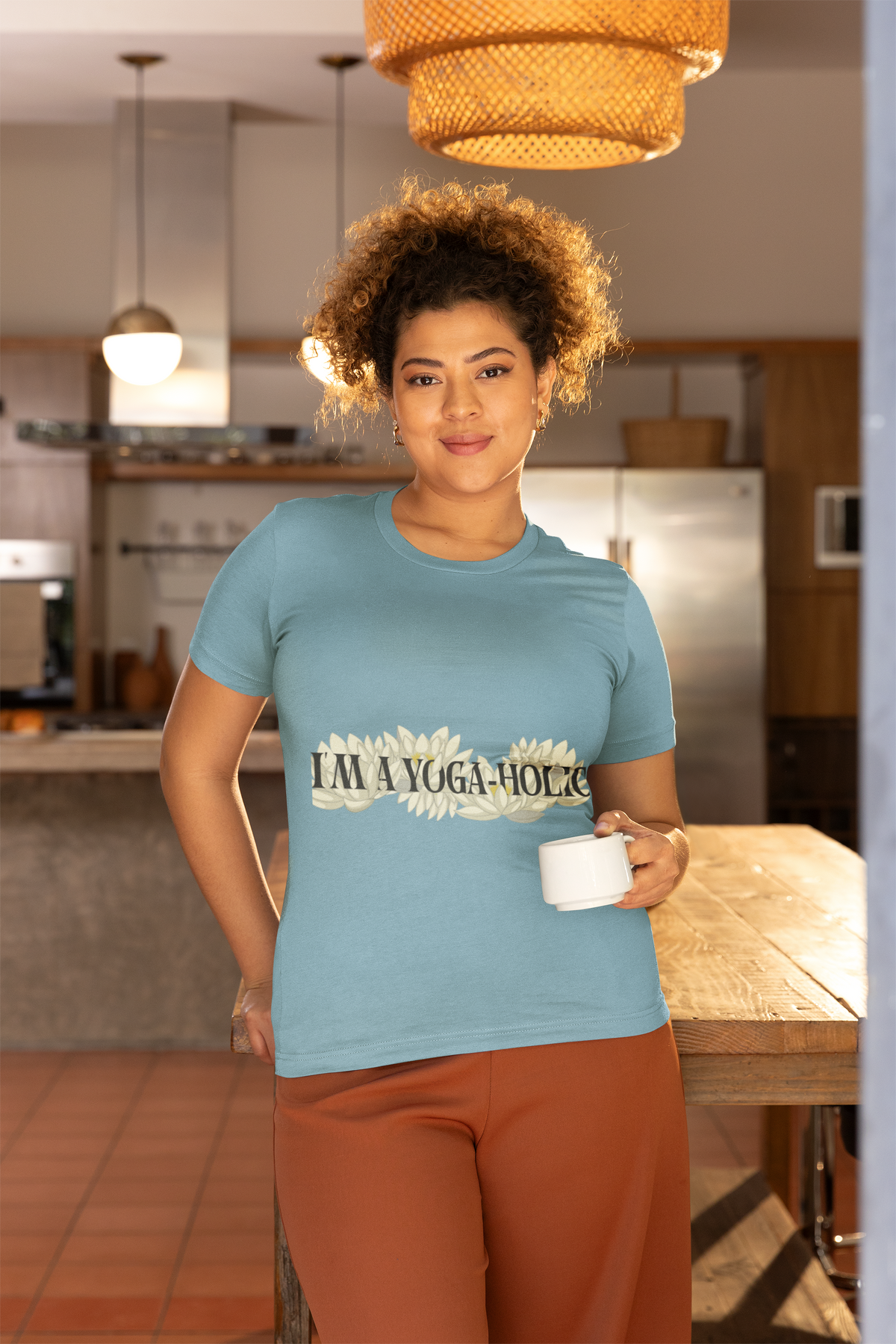 A Yoga-Holic Tee — "I'M A YOGA-HOLIC" Yoga T-Shirt I Funny Meditation Shirt I Yogini Shirt