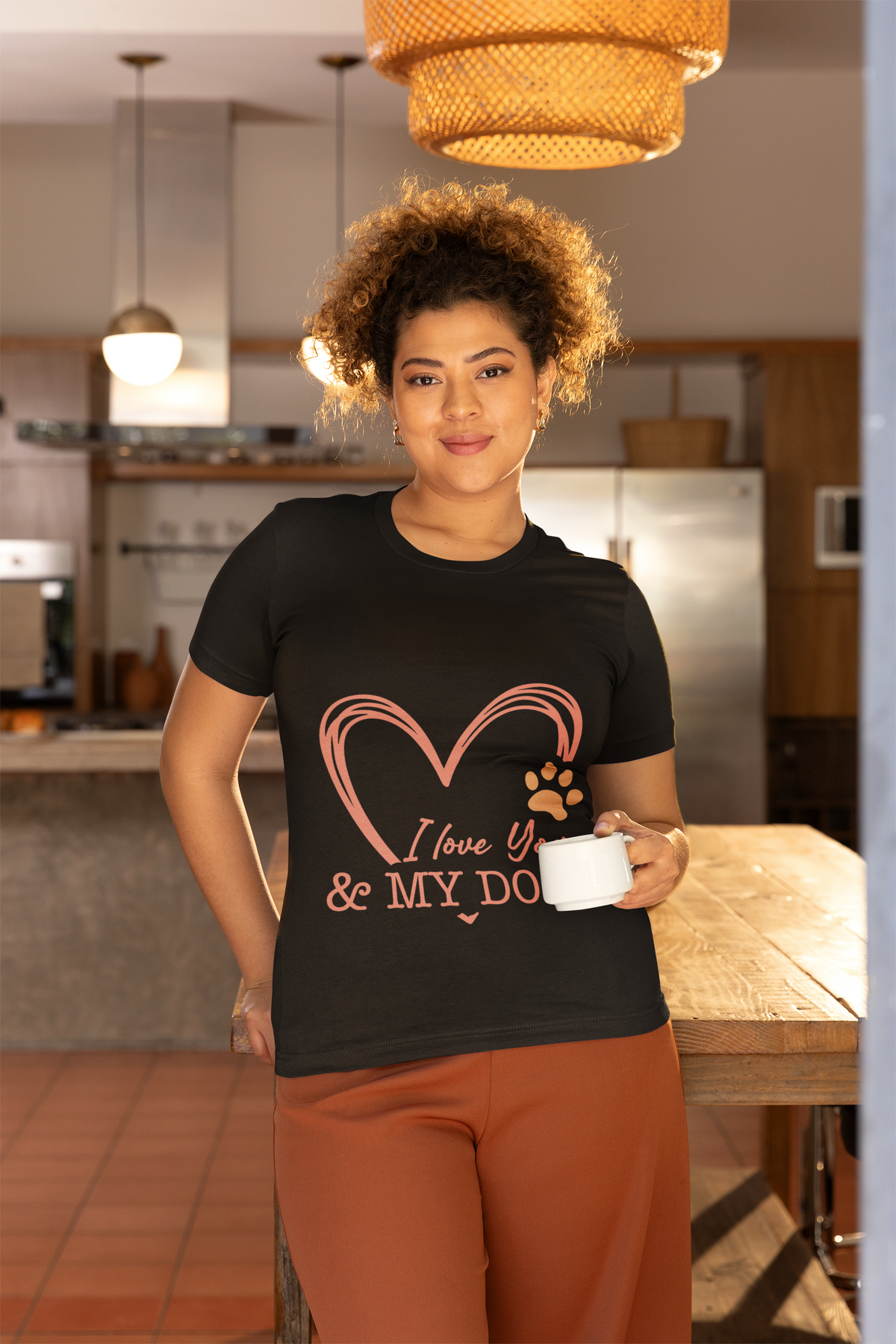 I Love Yoga & My Dogs T-Shirt - Dog Lover Shirt I Cute Yoga Tee I Meditation Gift For Yogi