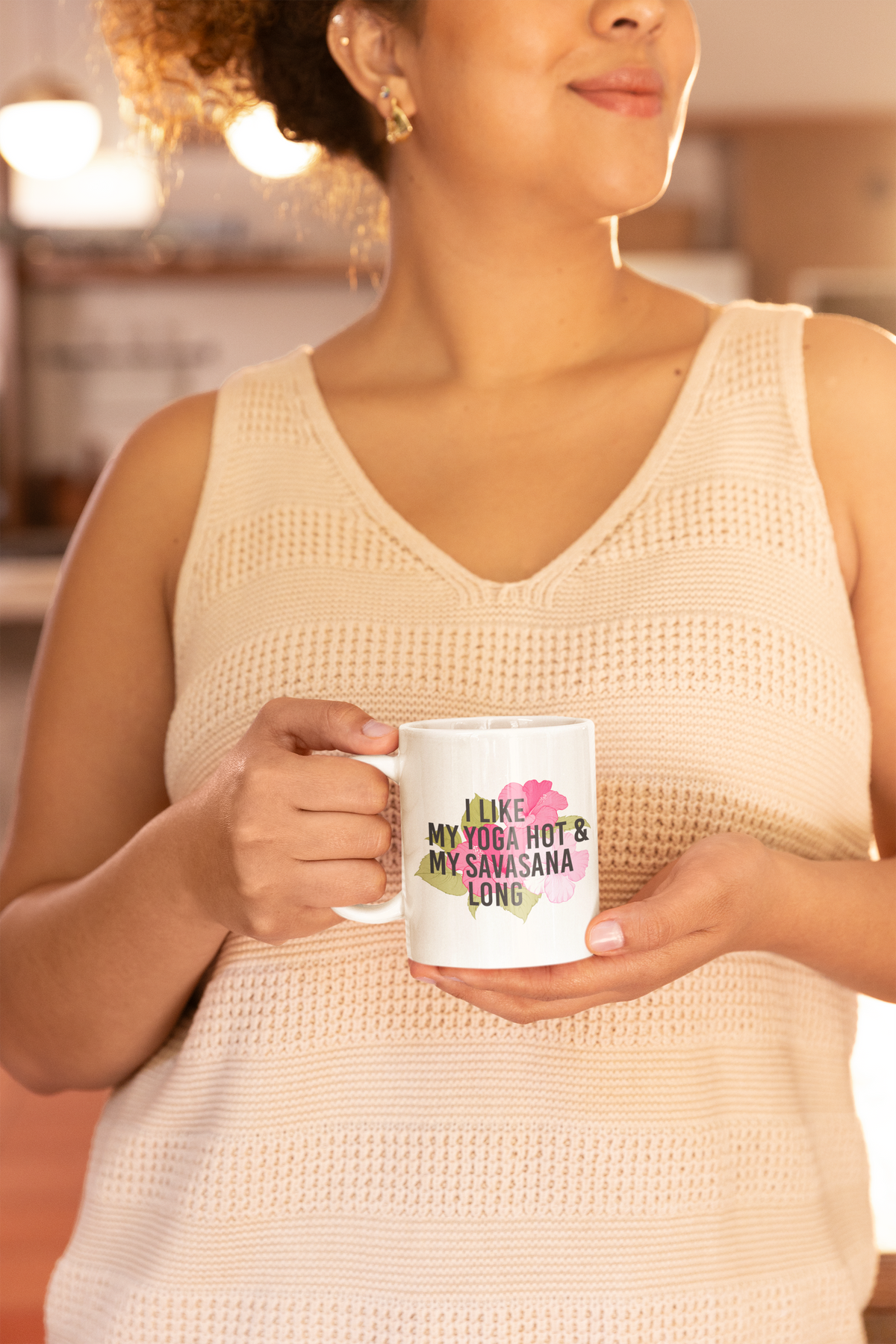 "I Like My Yoga Hot & My Savasana Long" Coffee Cup I Yoga Coffee Mug I Funny Yoga Mug I Meditation Gift