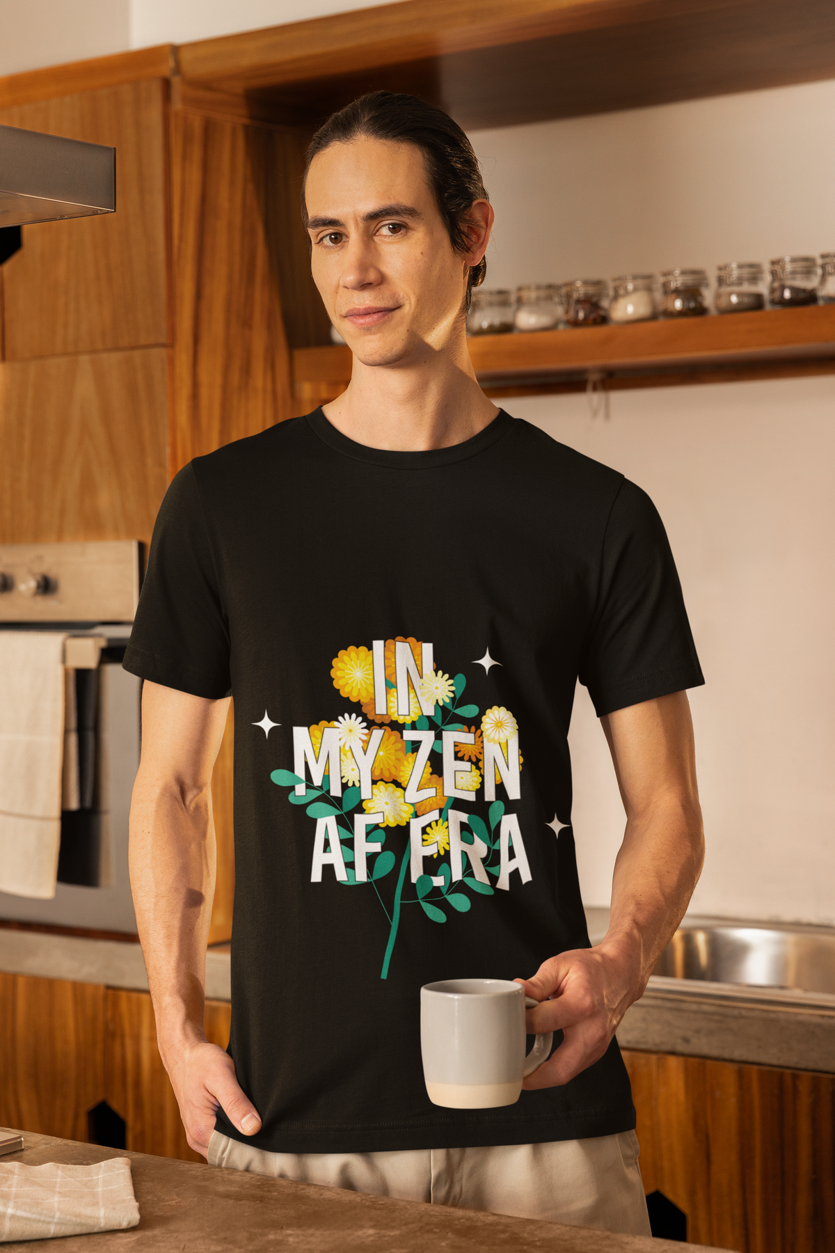 In My Zen AF Era T-Shirt - Floral Yoga Shirt I Funny Yoga Shirt I Flower Yoga Shirt I Meditation Gift For Yogi