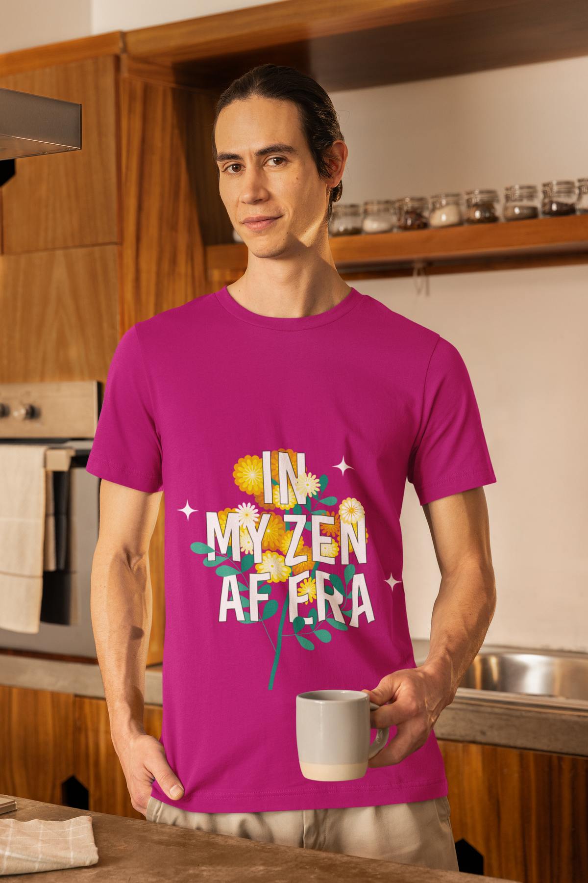 In My Zen AF Era T-Shirt - Floral Yoga Shirt I Funny Yoga Shirt I Flower Yoga Shirt I Meditation Gift For Yogi