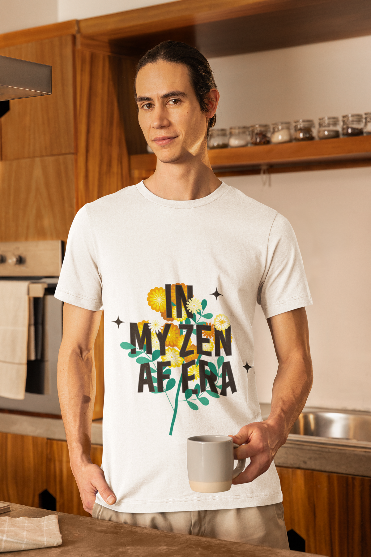 In My Zen AF Era T-Shirt - Floral Yoga Shirt I Funny Yoga Shirt I Flower Yoga Shirt I Meditation Gift For Yogi