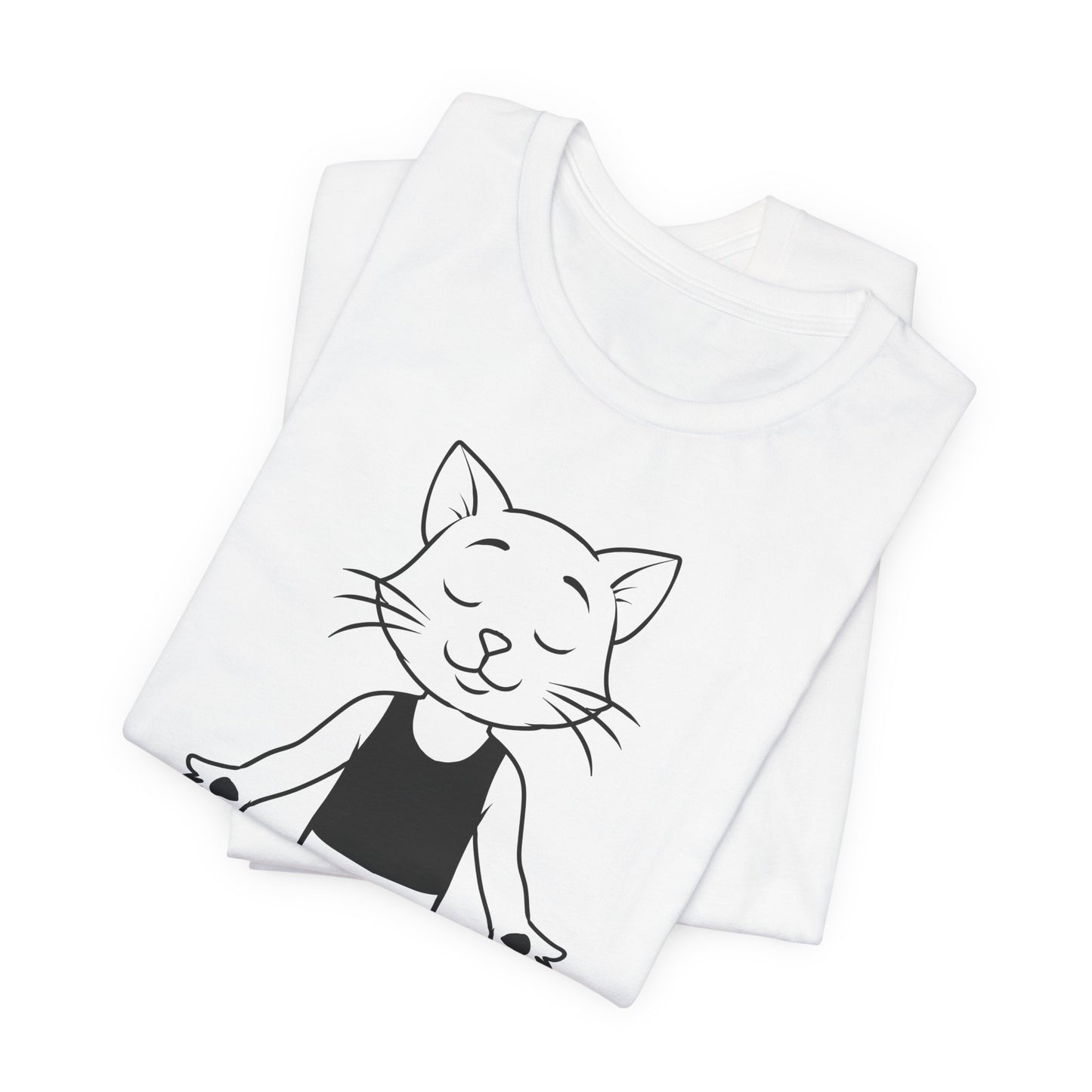 Up Human Pose - Unisex Cat Yoga Tee I Relaxation Gift I Yoga & Pet Lover T-Shirt I Quirky Animal Tee I Fun Gift for Cat Owners I Cute Tee for Zen Vibes