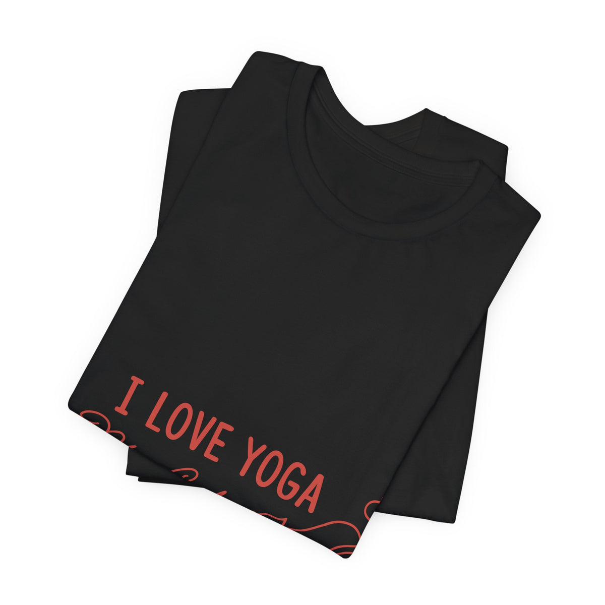 I Love Yoga & My Cats T-Shirt — Cute Yoga Shirt for Cat Lovers I Cat Mom Gift I Meditation Gift For Yogi
