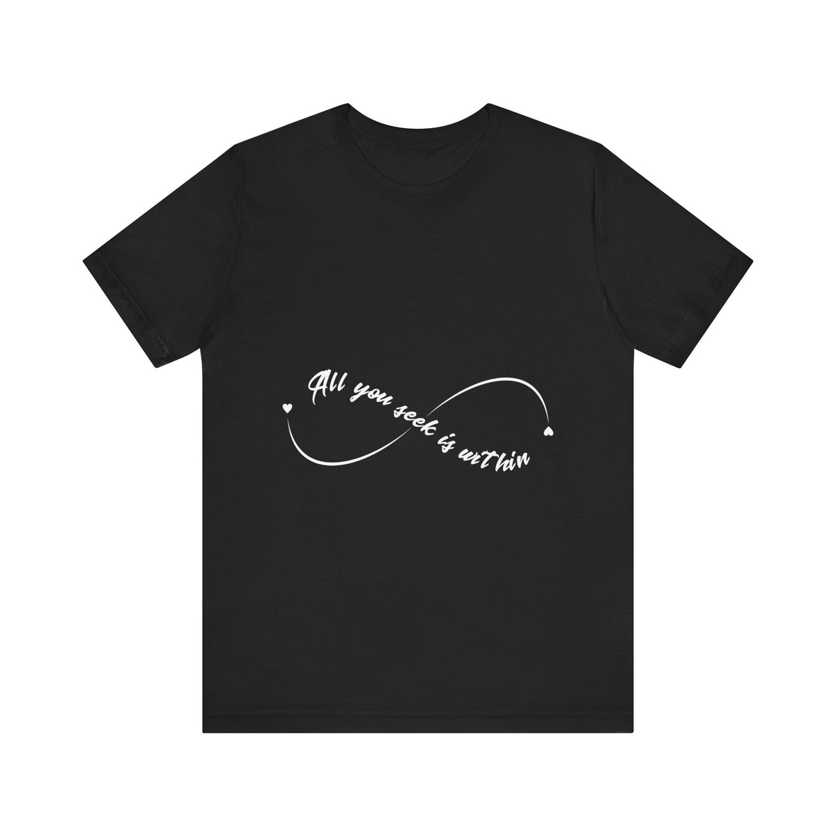 All You Seek Is Within Yoga T‑Shirt - Infinity Symbol Tee I Namaste Shirt I Meditation Gift For Yoga Lovers I Zen Vibes Tee