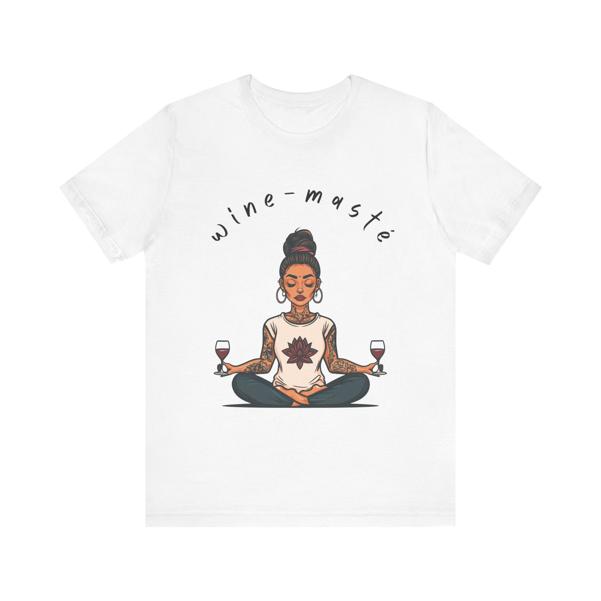 Wine & Yoga T-Shirt — Wine Lover Shirt I Funny Meditation Tee I Gift For Yogini I Zen Shirt
