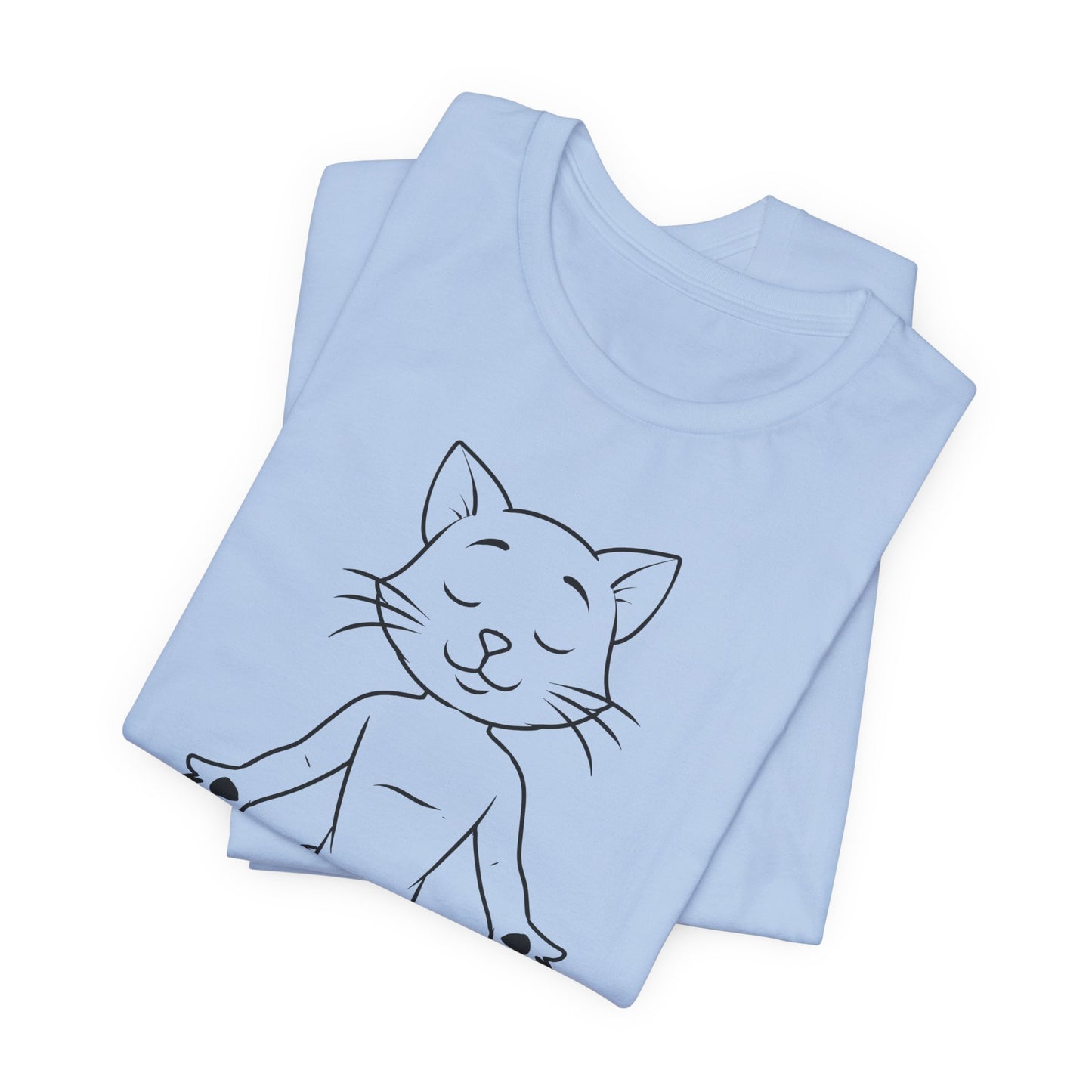 Up Human Pose - Unisex Cat Yoga Tee I Relaxation Gift I Yoga & Pet Lover T-Shirt I Quirky Animal Tee I Fun Gift for Cat Owners I Cute Tee for Zen Vibes