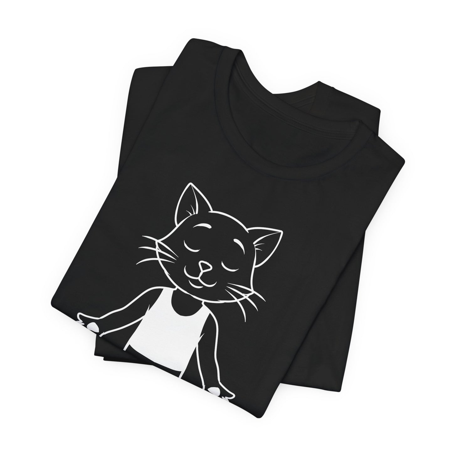 Up Human Pose - Unisex Cat Yoga Tee I Relaxation Gift I Yoga & Pet Lover T-Shirt I Quirky Animal Tee I Fun Gift for Cat Owners I Cute Tee for Zen Vibes