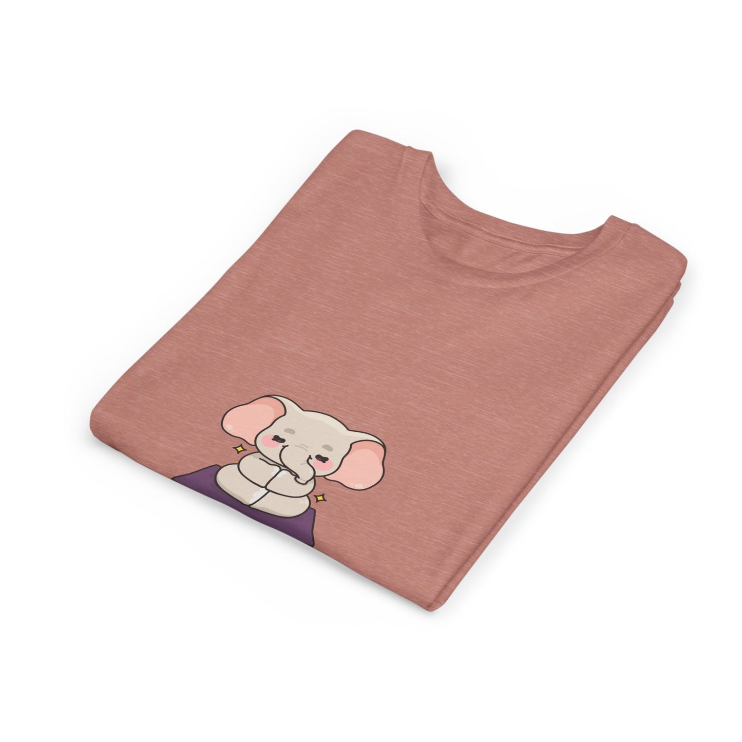 Kids Yoga Elephant T‑Shirt — Cute Meditating Elephant Shirt For Girls & Boys I Namaste Shirt For Kids I Meditation Gift For Little Yogi