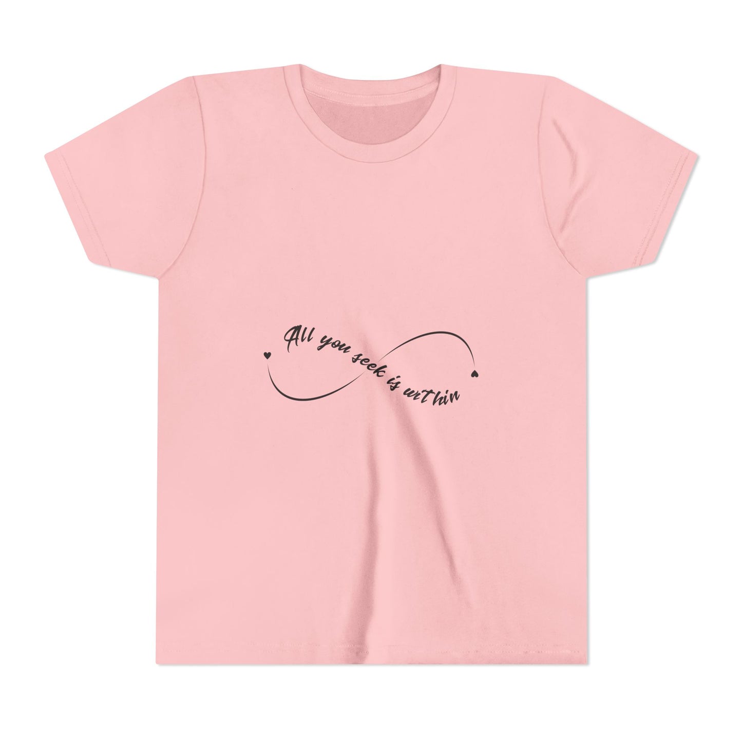 All You Seek Is Within Kids Yoga T-Shirt - Infinity Shirt For Kids I Girls, Boys Tee For Yoga I Meditation Gift For Little Yogi