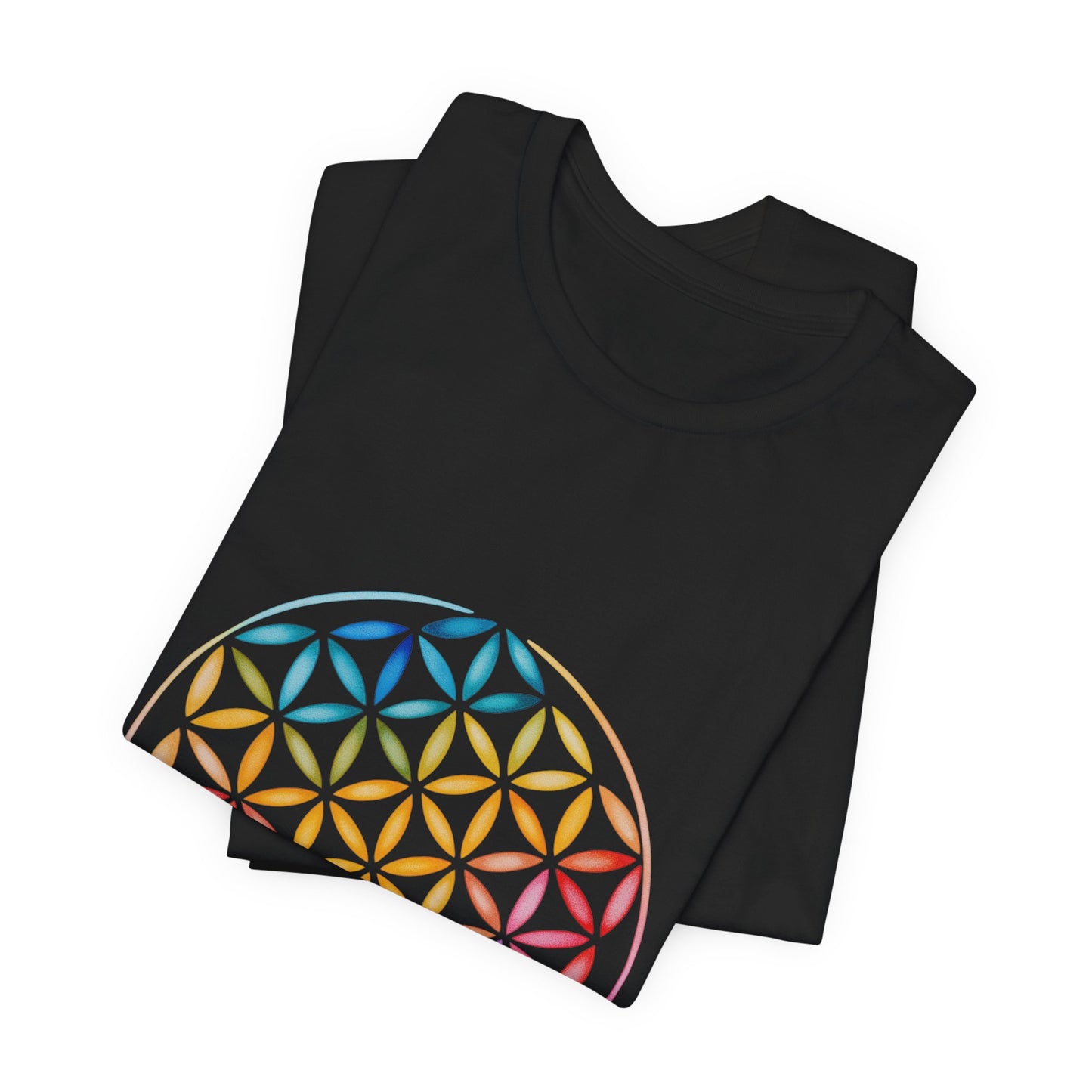 Flower of Life Tee I Spiritual & Yoga T-Shirt I Boho Graphic T-Shirt I Gift for Mindfulness I Self-Care Meditation Apparel