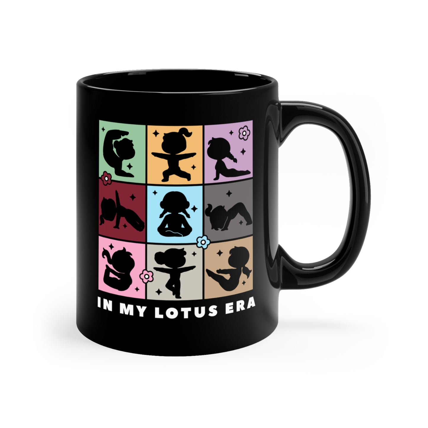 In My Lotus Era - Black Coffee Mug I Inspirational Mug I Yoga Mug I Gift for Yogis I Self-Care Decor I Coffee & Meditation Lover Gift