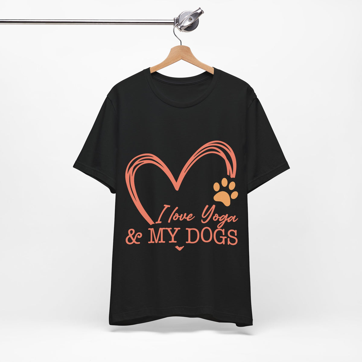 I Love Yoga & My Dogs T-Shirt - Dog Lover Shirt I Cute Yoga Tee I Meditation Gift For Yogi