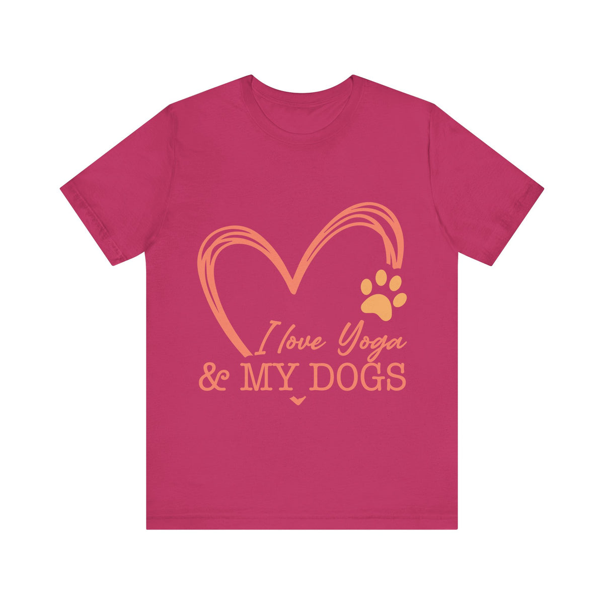 I Love Yoga & My Dogs T-Shirt - Dog Lover Shirt I Cute Yoga Tee I Meditation Gift For Yogi
