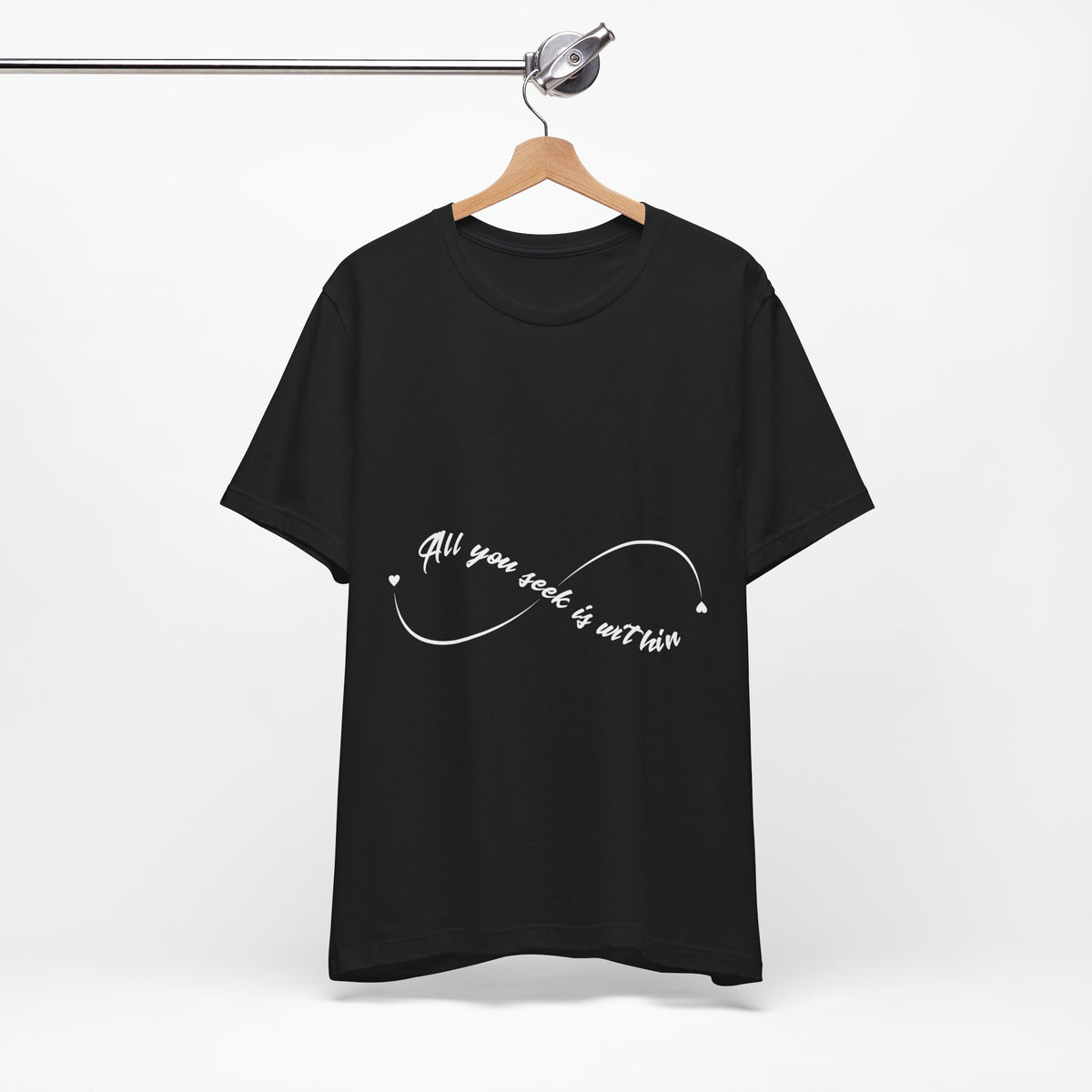 All You Seek Is Within Yoga T‑Shirt - Infinity Symbol Tee I Namaste Shirt I Meditation Gift For Yoga Lovers I Zen Vibes Tee