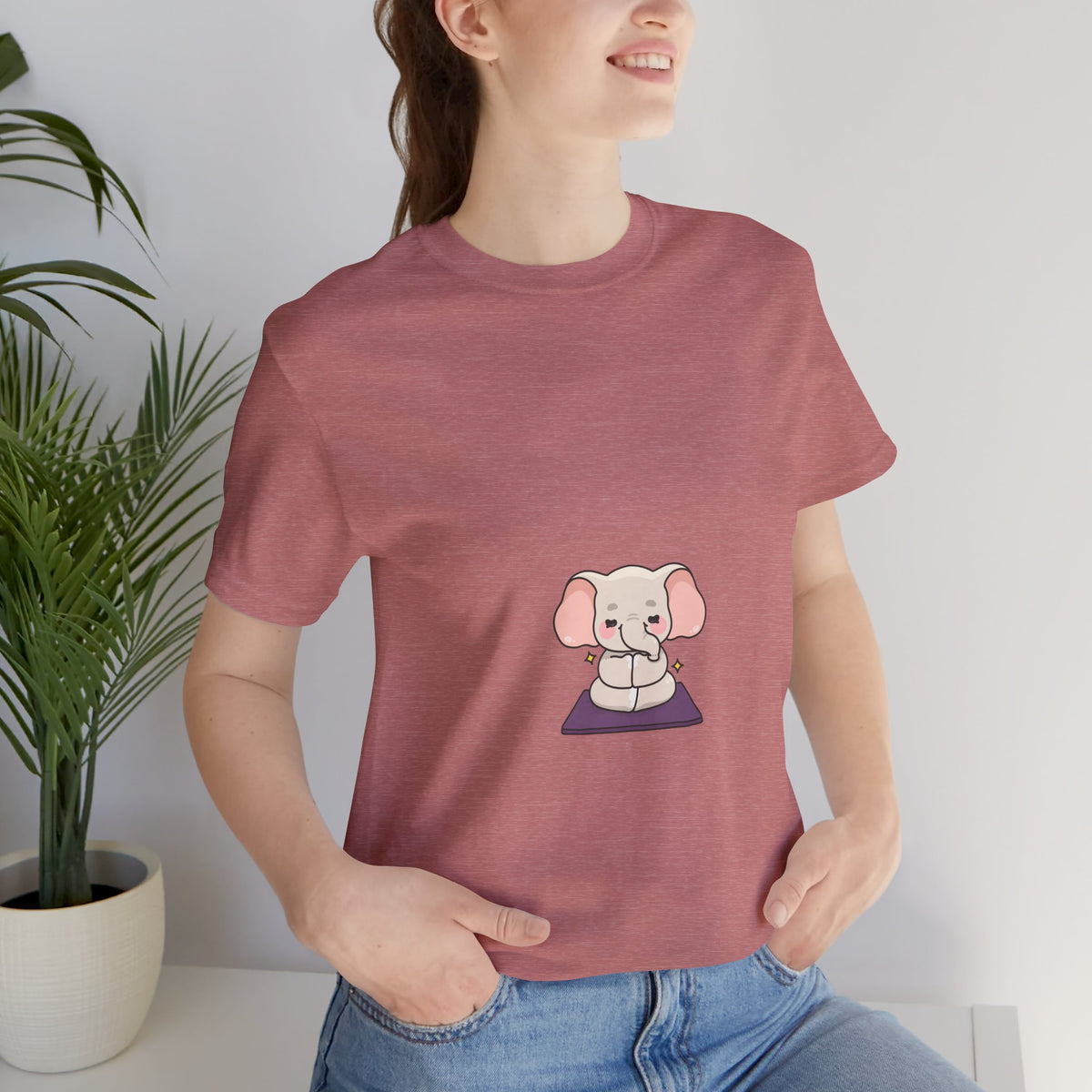 Cute Meditating Elephant T-Shirt — Meditation Shirt For Yoga I Mindfulness Tee I Gift For Yogini I Zen Shirt