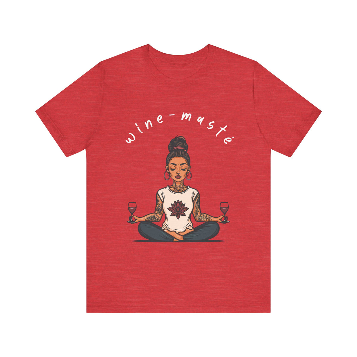 Wine & Yoga T-Shirt — Wine Lover Shirt I Funny Meditation Tee I Gift For Yogini I Zen Shirt