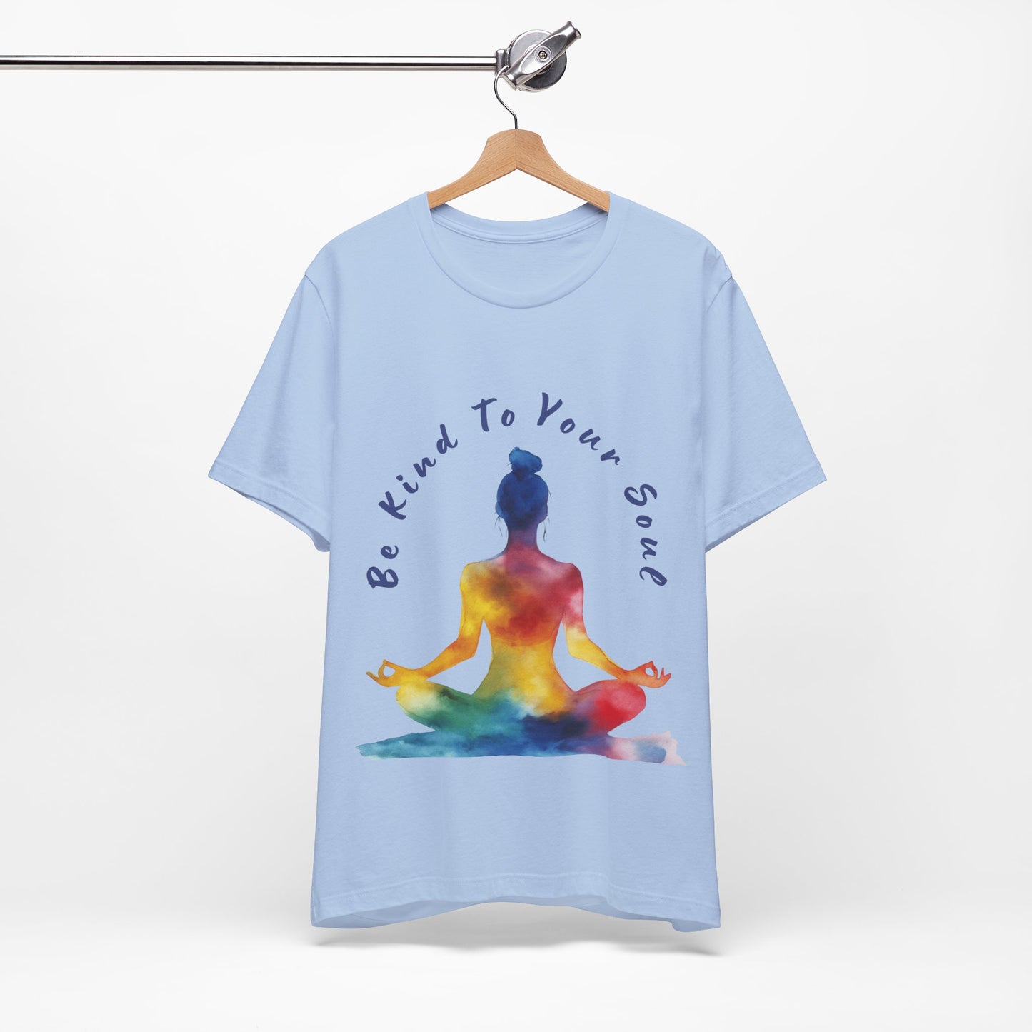 "Be Kind To Your Soul" Meditation Inspired Tee I Spiritual Yoga T- Shirt I Relaxation Mindfulness Apparel I Self-Care Clothing