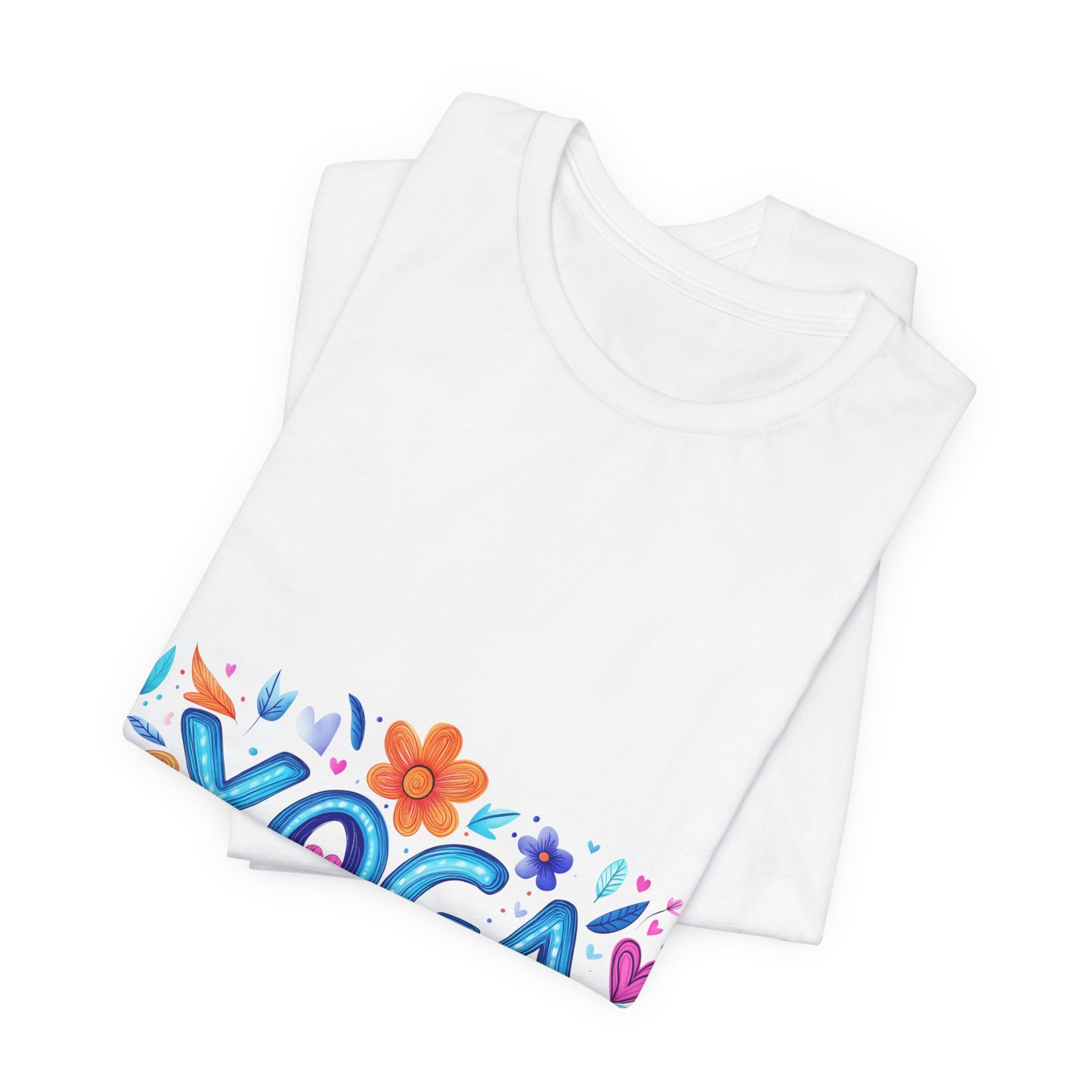 Colorful Yoga-Themed Unisex Tee for Yoga Lovers I Yoga T-Shirt I Gift for Yogis I Self-Care Meditation Apparel
