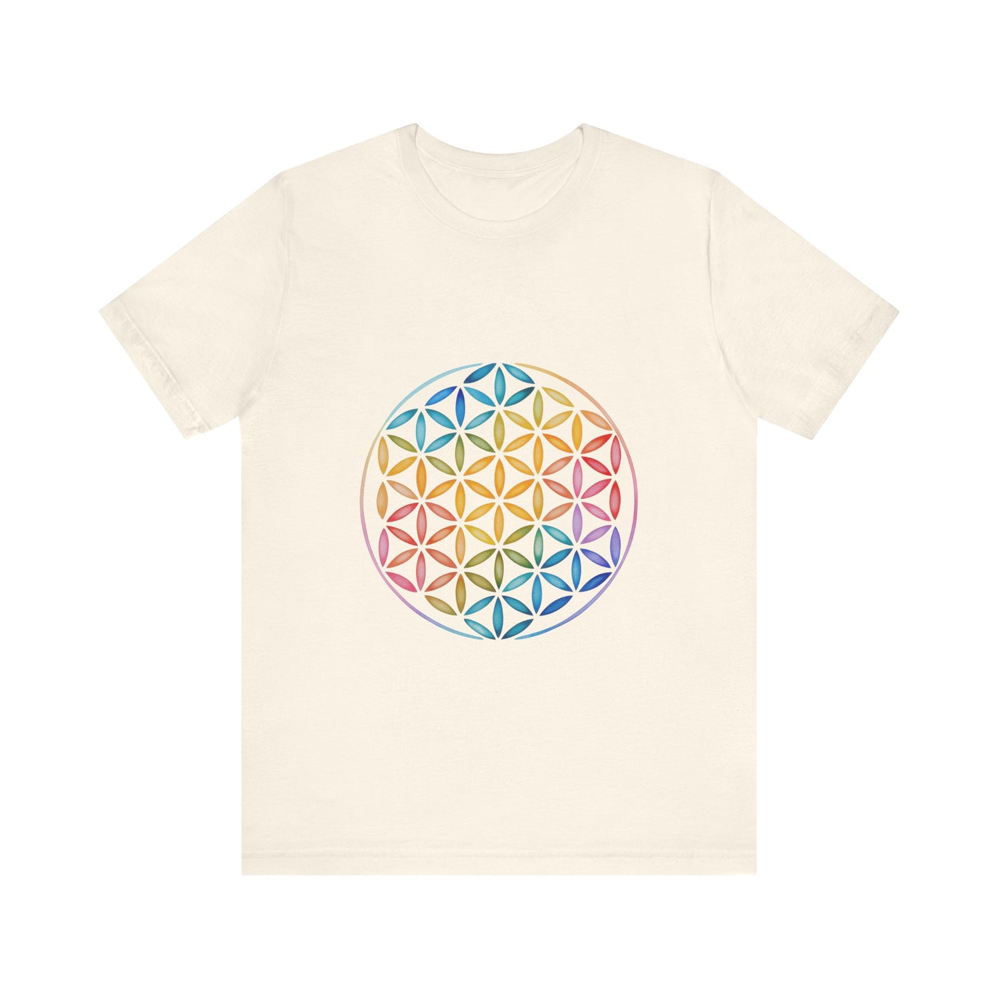 Flower of Life Tee I Spiritual & Yoga T-Shirt I Boho Graphic T-Shirt I Gift for Mindfulness I Self-Care Meditation Apparel