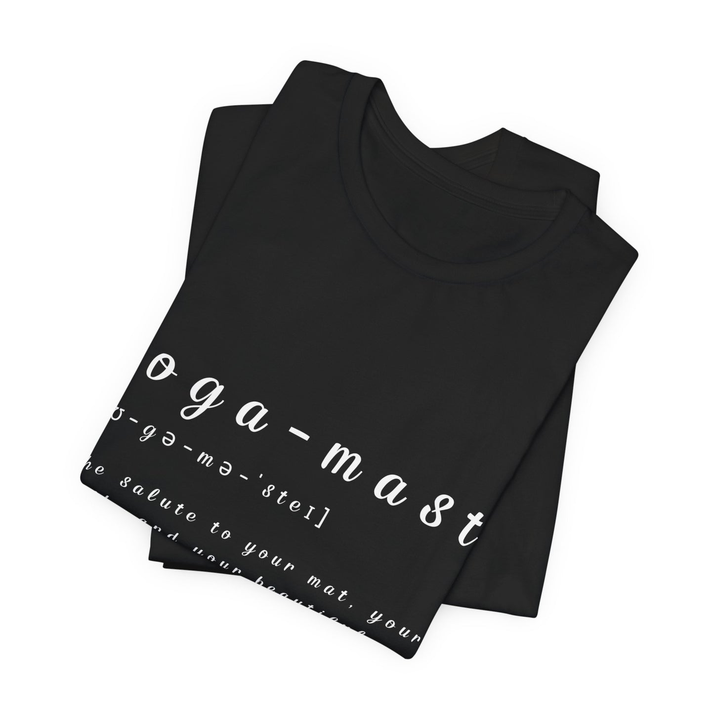Yoga-masté - Unisex Tee | Inspiring Yoga T-Shirt I Gift for Yogis I Mindfulness & Wellness Gift I Self-Care Meditation Apparel