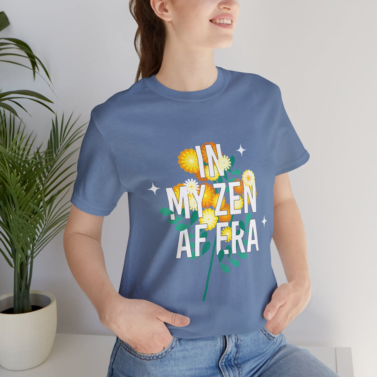 In My Zen AF Era T-Shirt - Floral Yoga Shirt I Funny Yoga Shirt I Flower Yoga Shirt I Meditation Gift For Yogi
