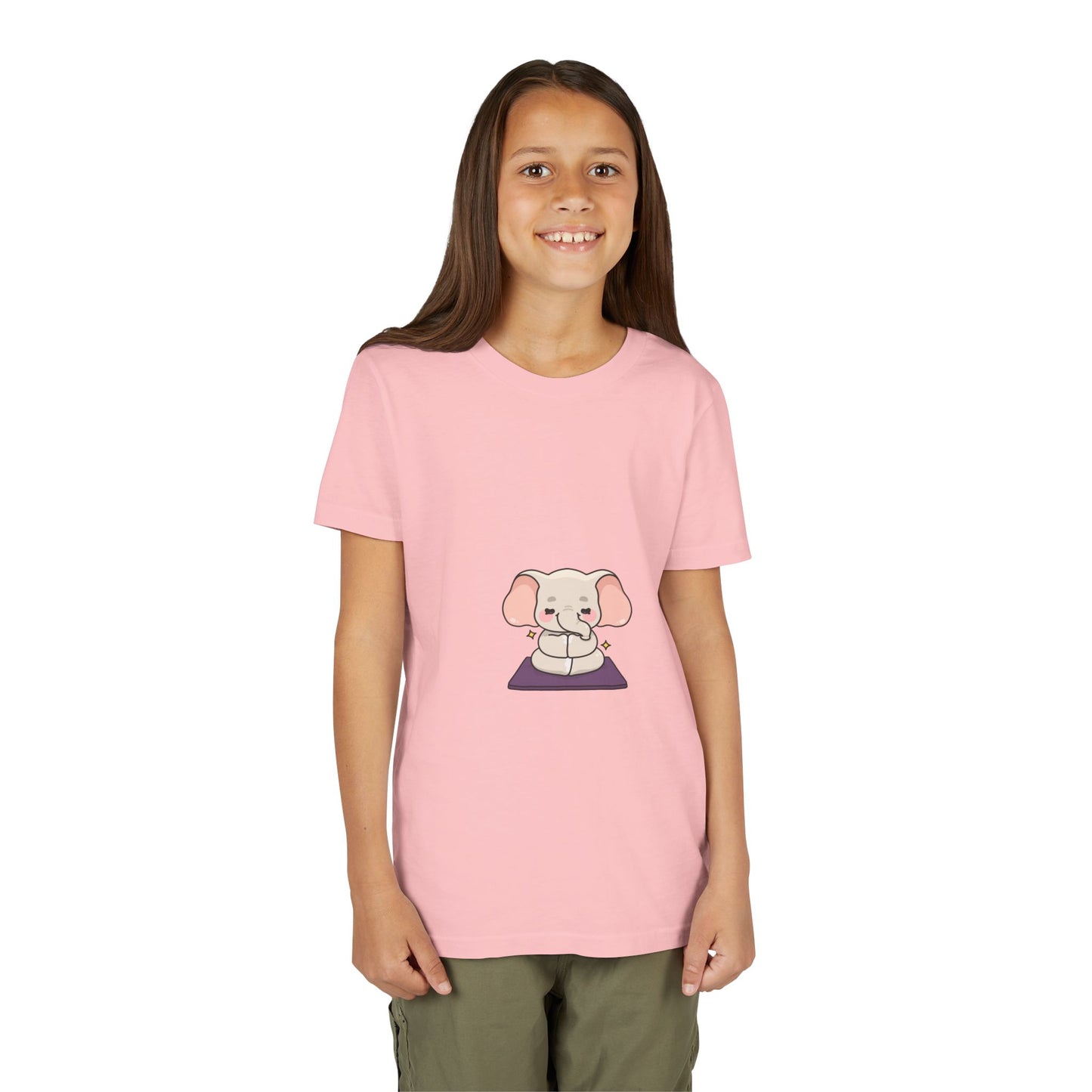 Kids Yoga Elephant T‑Shirt — Cute Meditating Elephant Shirt For Girls & Boys I Namaste Shirt For Kids I Meditation Gift For Little Yogi