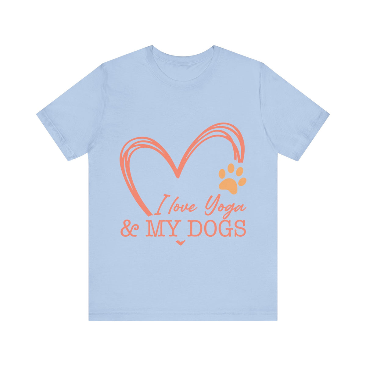 I Love Yoga & My Dogs T-Shirt - Dog Lover Shirt I Cute Yoga Tee I Meditation Gift For Yogi