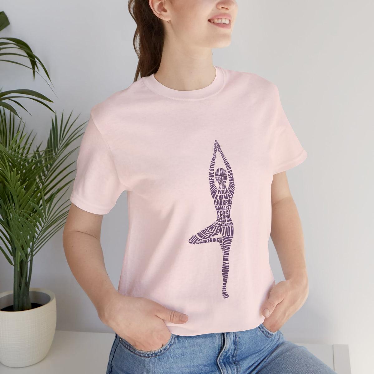 Yoga Pose T-Shirt — Tree Pose Shirt I Meditation Tee I Mindfulness Gift I Yoga Shirt I Namaste Shirt