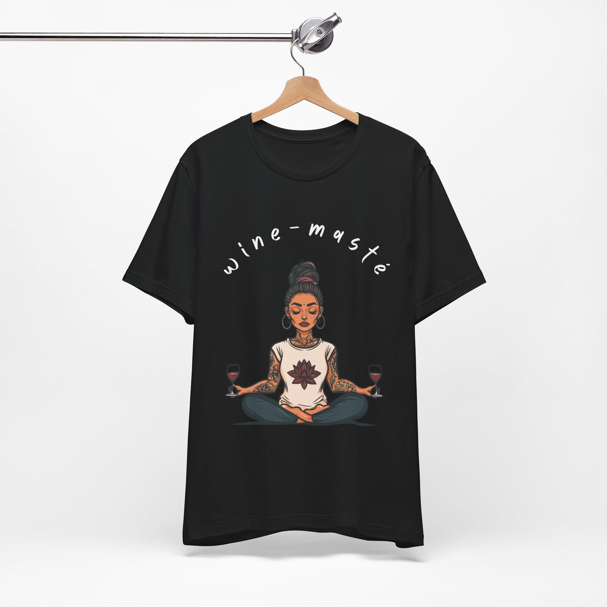Wine & Yoga T-Shirt — Wine Lover Shirt I Funny Meditation Tee I Gift For Yogini I Zen Shirt
